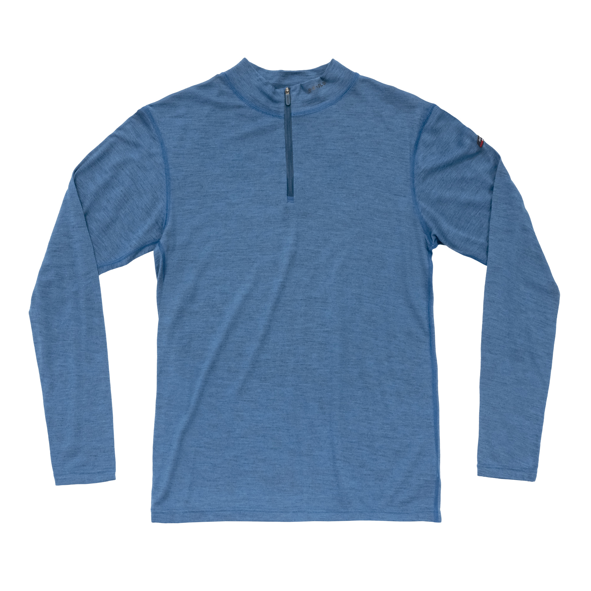 Devold Breeze Man Half Zip Neck Blue Melange