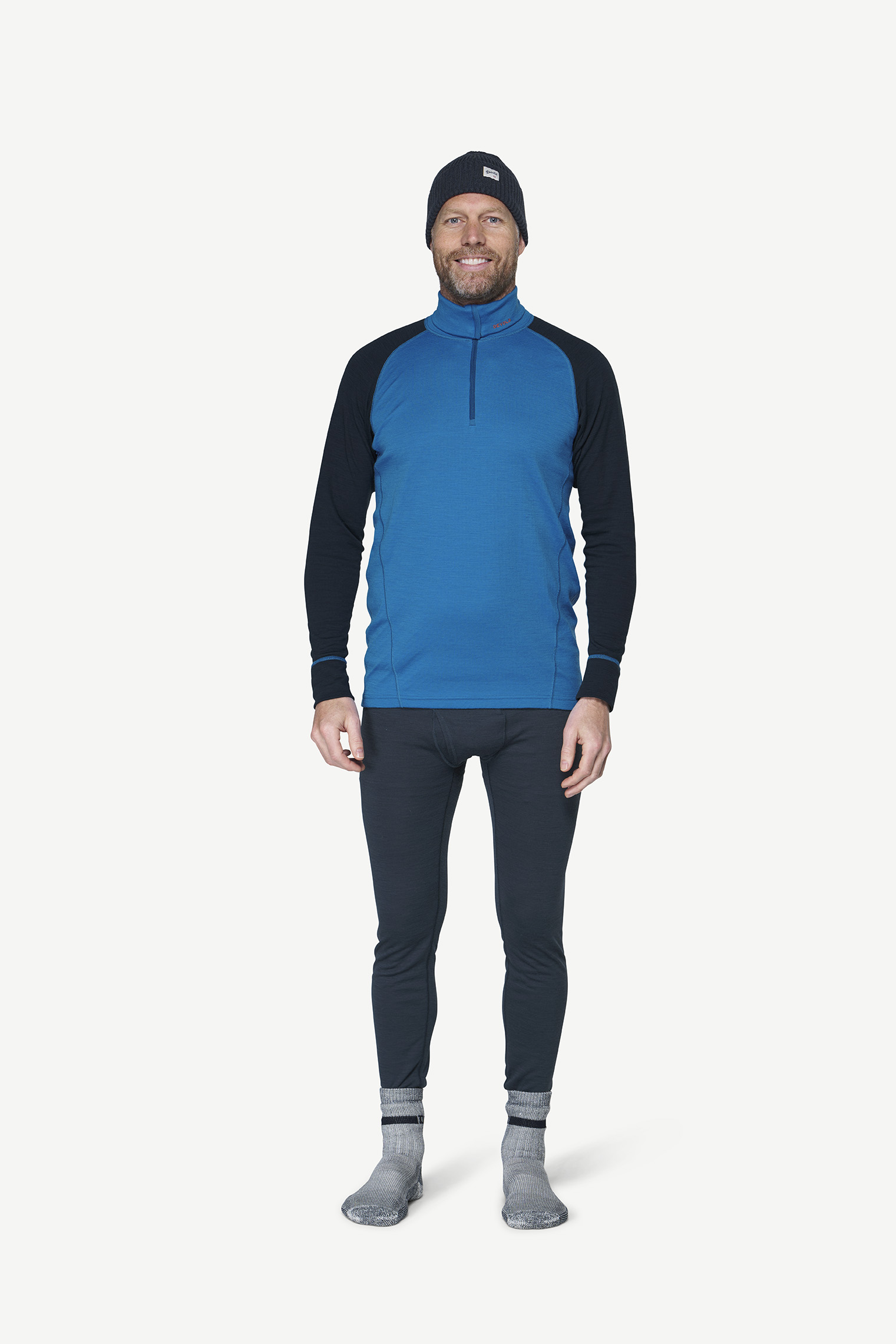 DUO ACTIVE MERINO 205 Z.NECK MAN - Devold of Norway