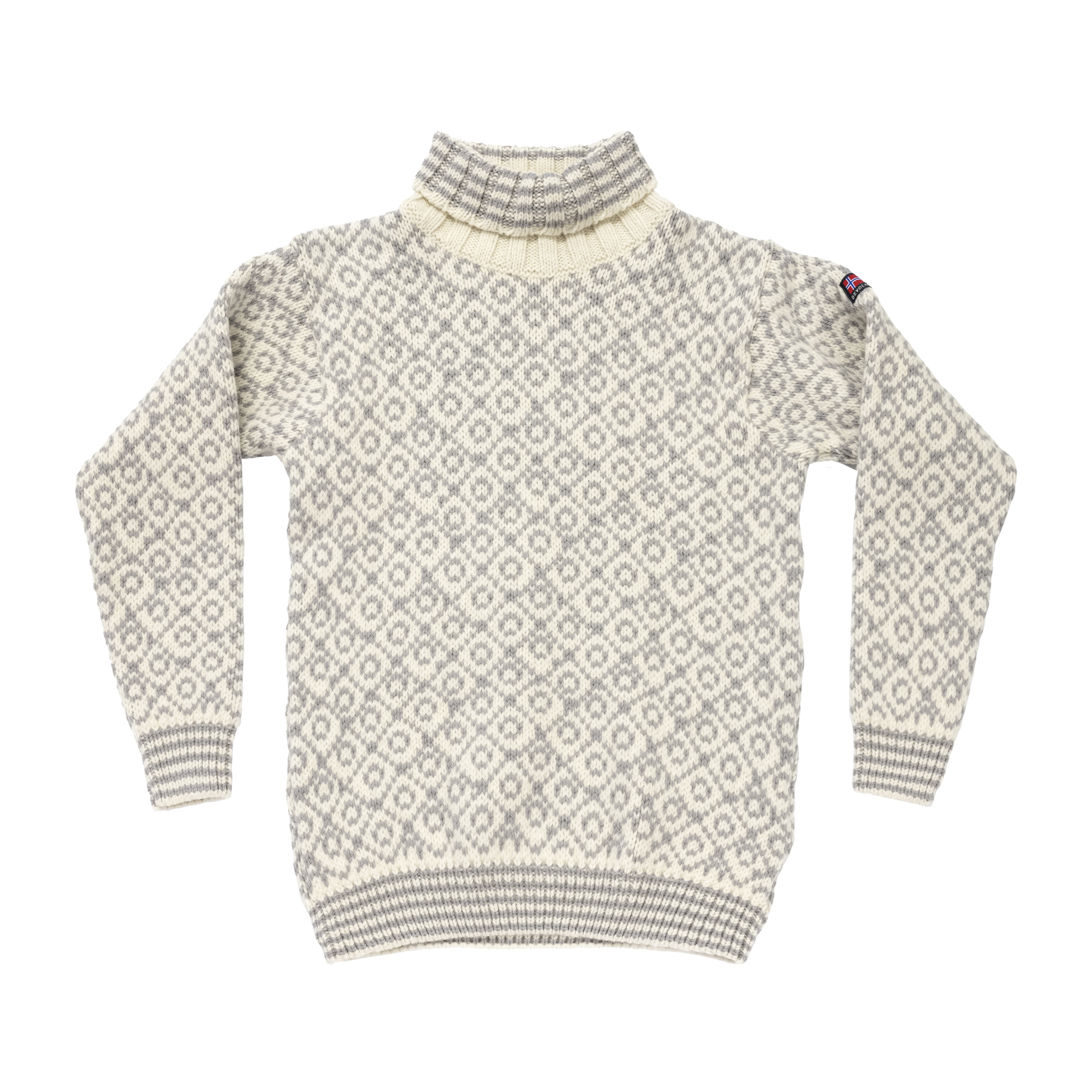 Devold Unisex Svalbard Sweater High Neck Offwhite/Anthracite