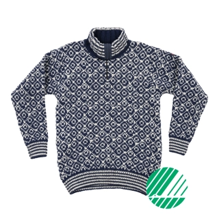 SVALBARD WOOL ZIP NECK