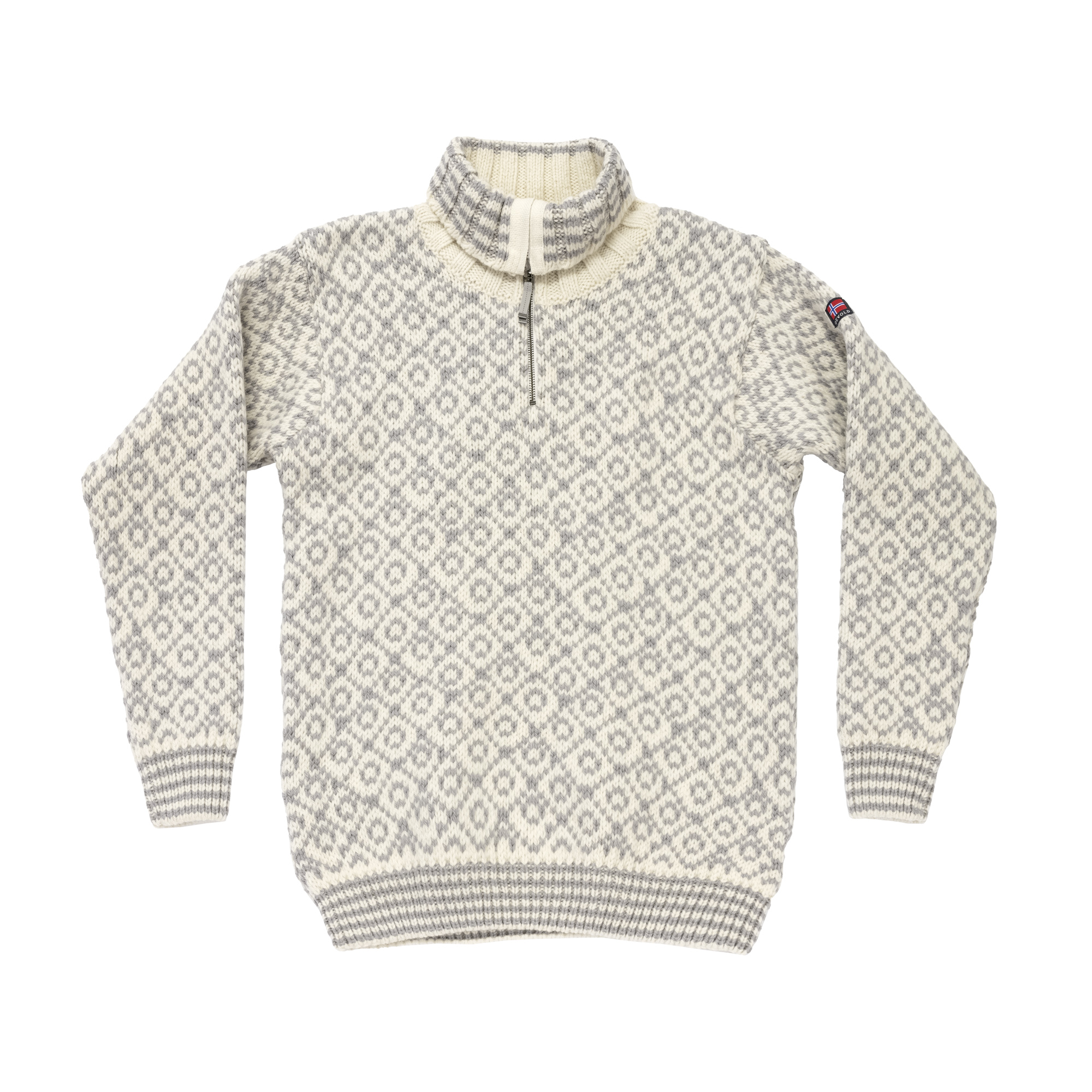 Devold Unisex Svalbard Wool Zip Neck  Offwhite/Anthracite